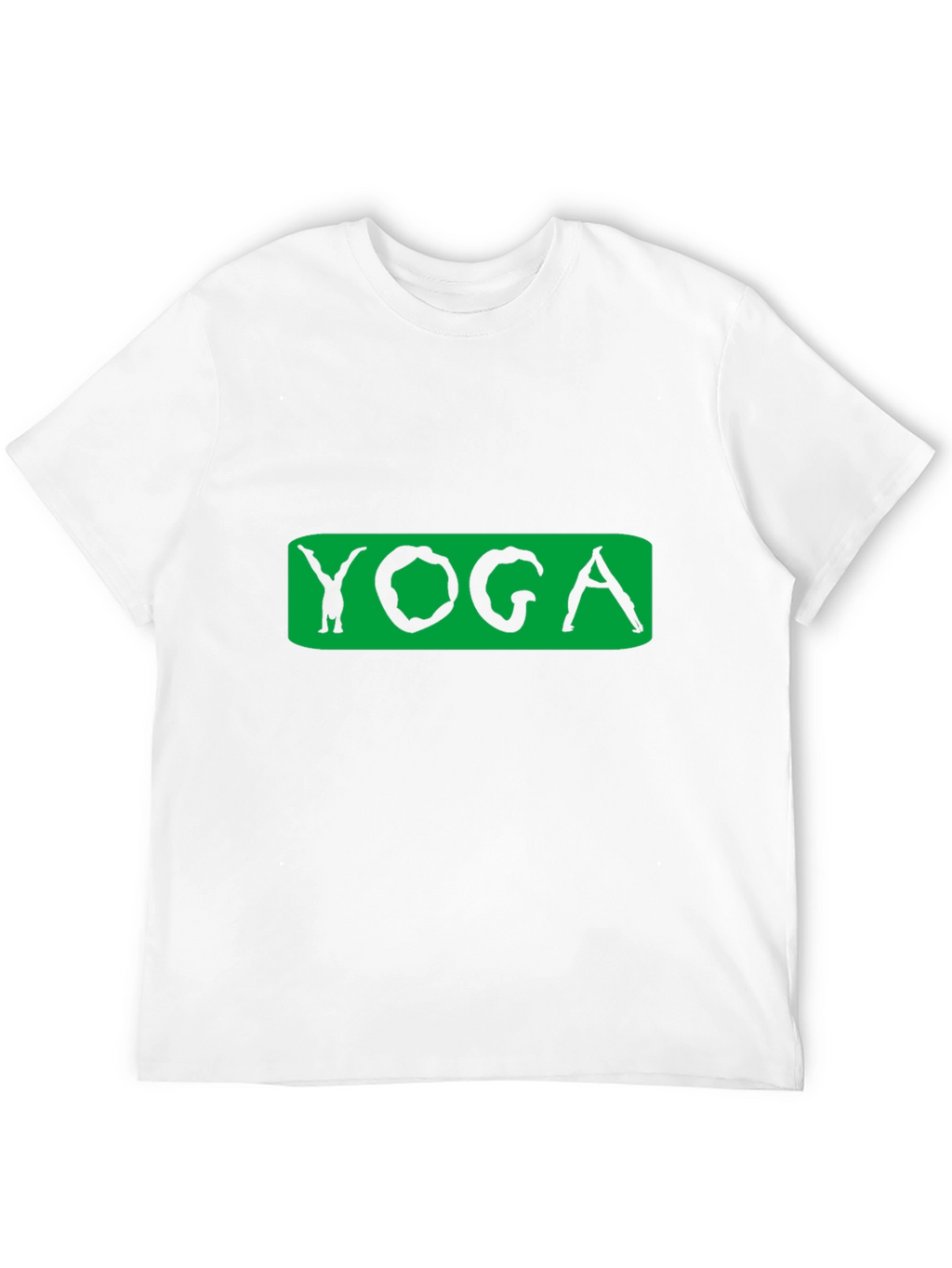 Yoga Pose Graphic Tee - Black Cotton Blend