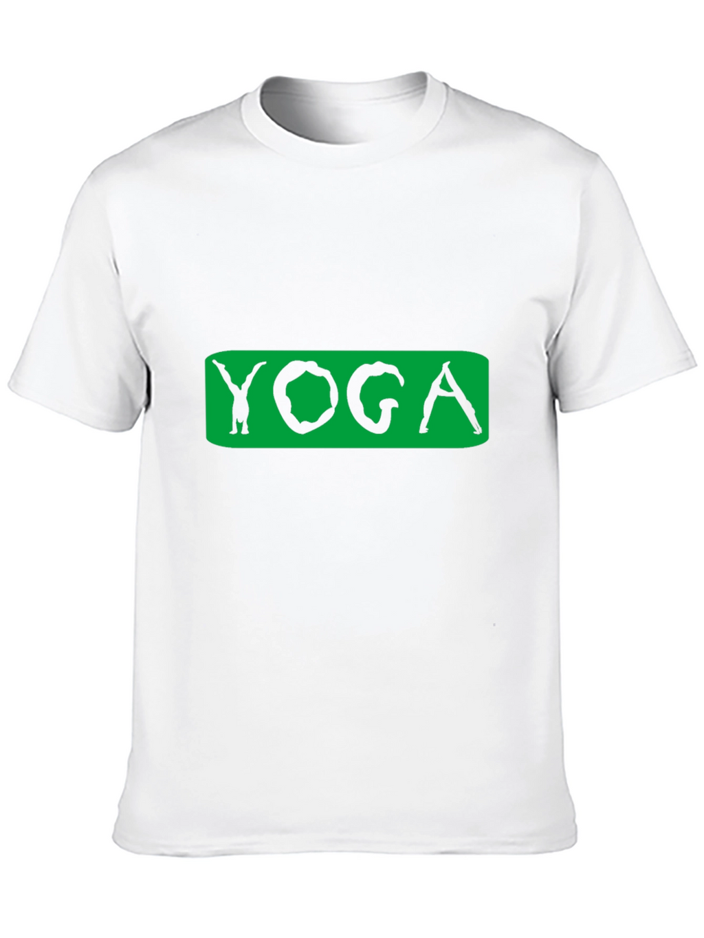 Yoga Pose Graphic Tee - Black Cotton Blend