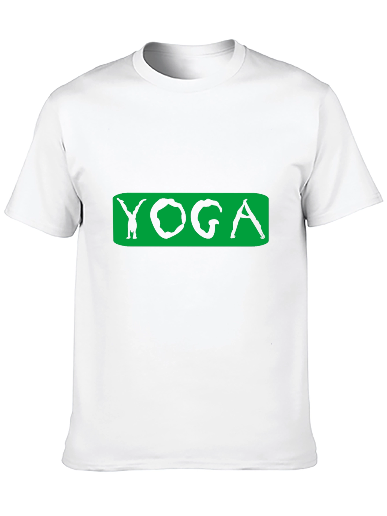 Yoga Pose Graphic Tee - Black Cotton Blend