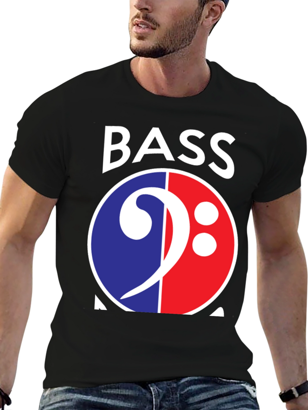 Bass Clef Graphic Tee - Musician Style T-Shirt