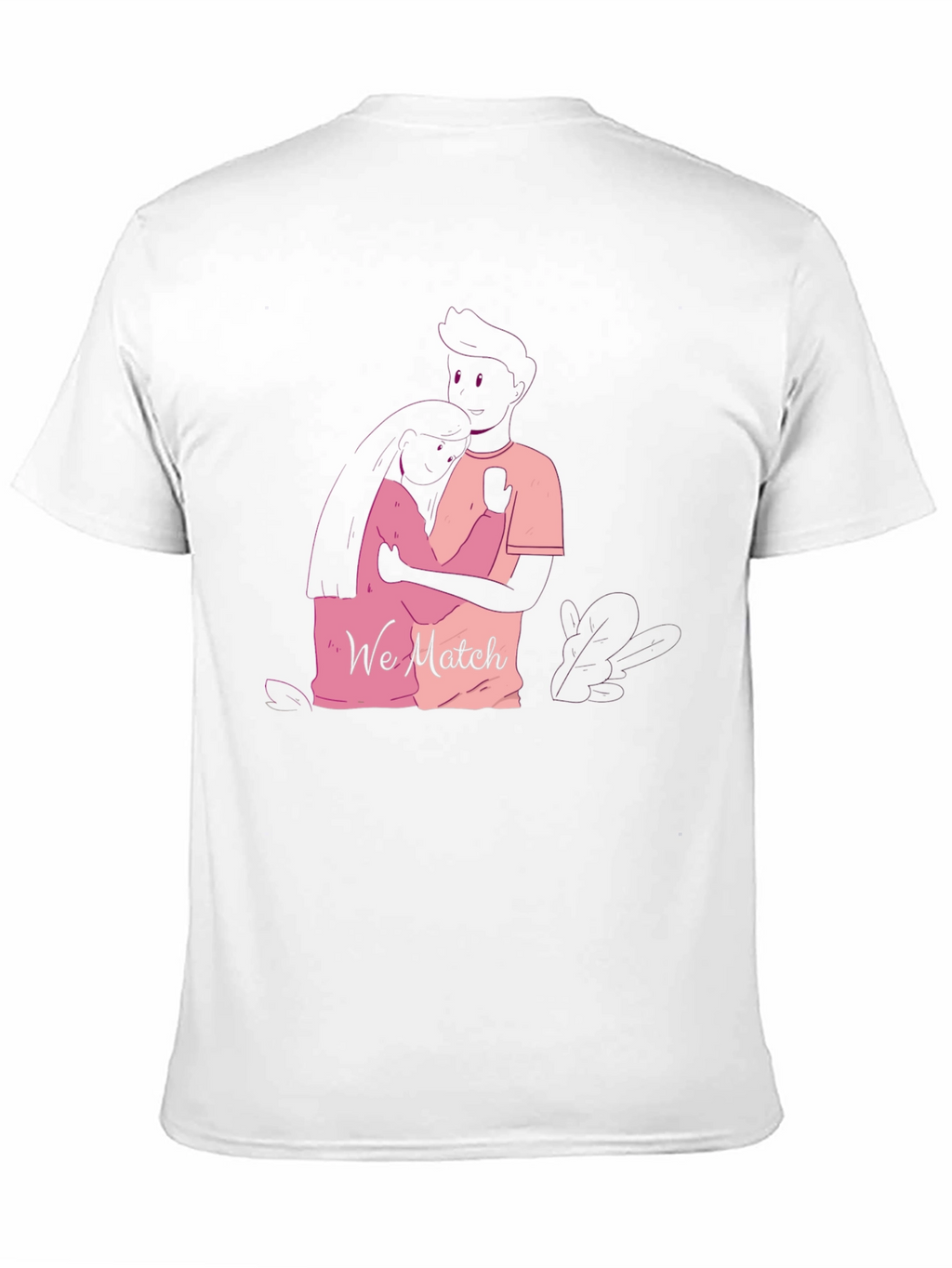 Matching Couple Graphic Tee - We Match Black T-Shirt