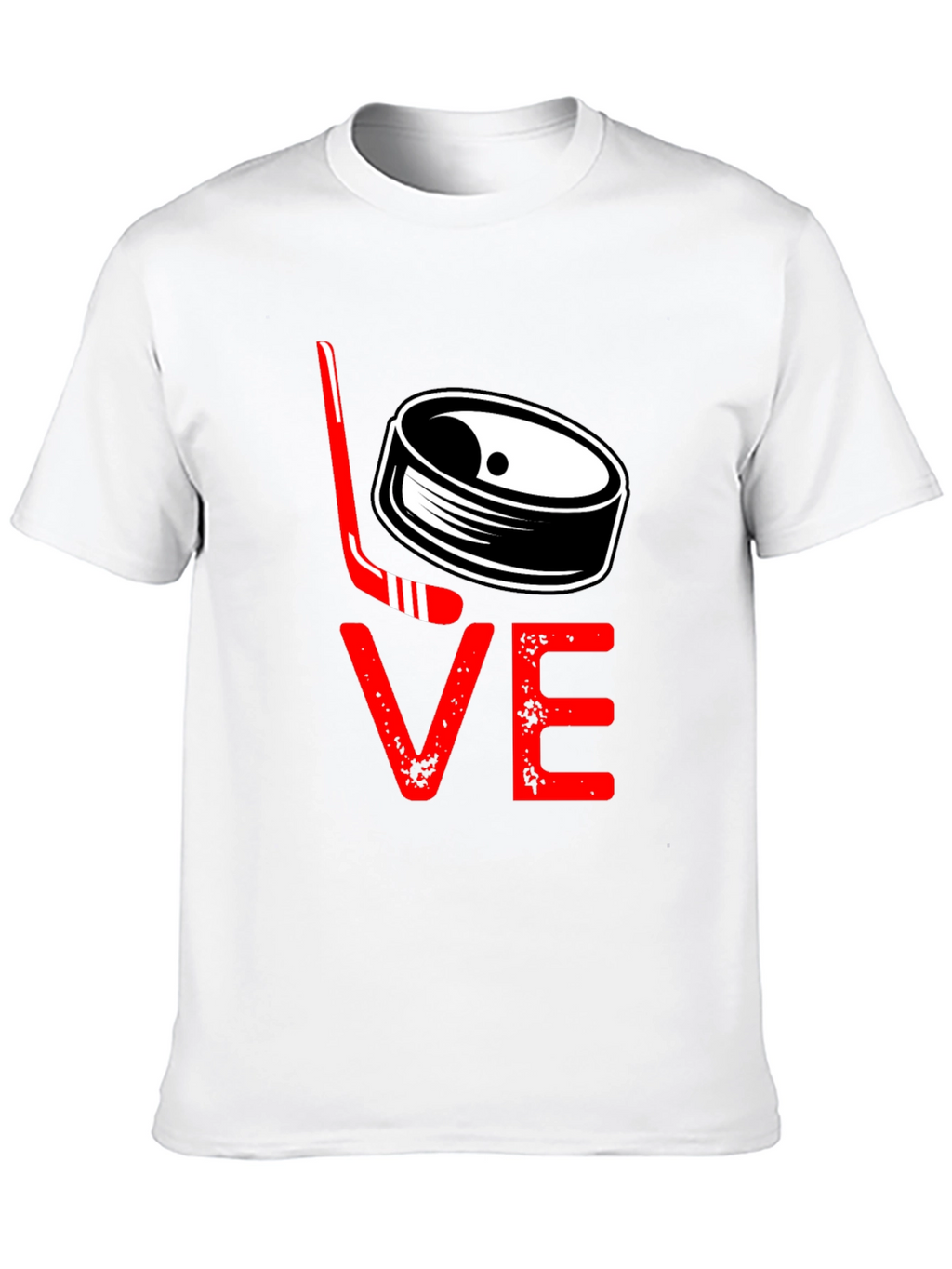 Hockey Love Graphic Tee - Black