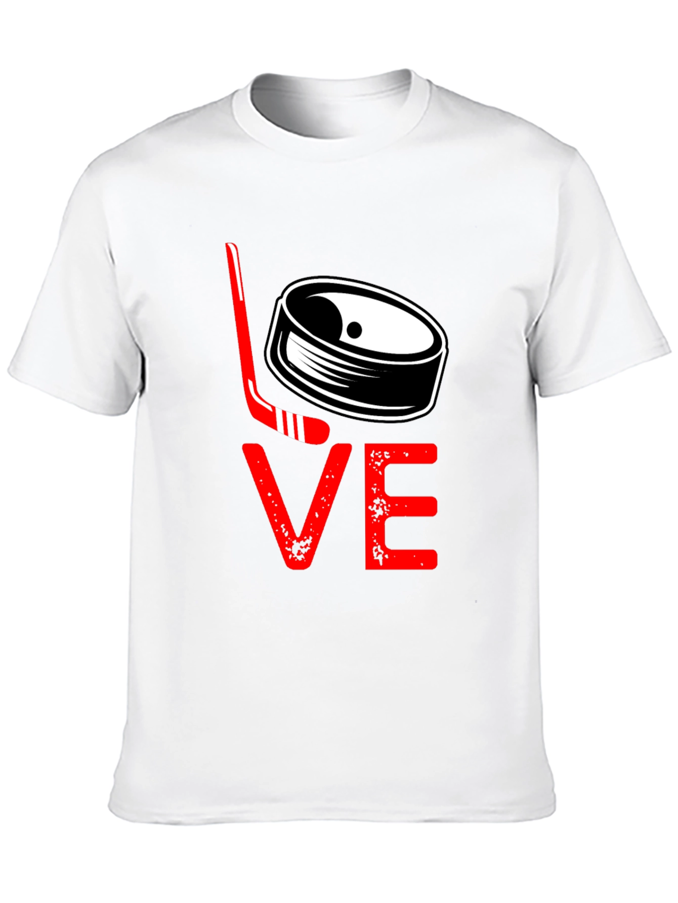 Hockey Love Graphic Tee - Black