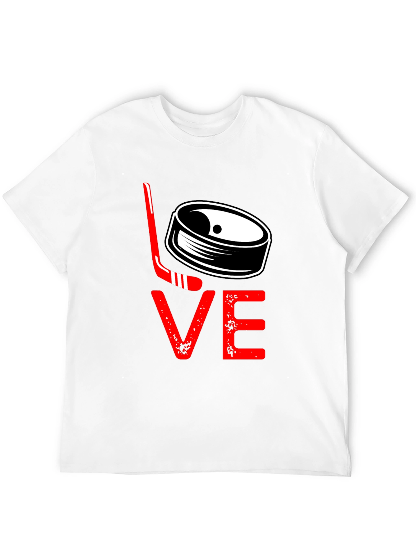 Hockey Love Graphic Tee - Black