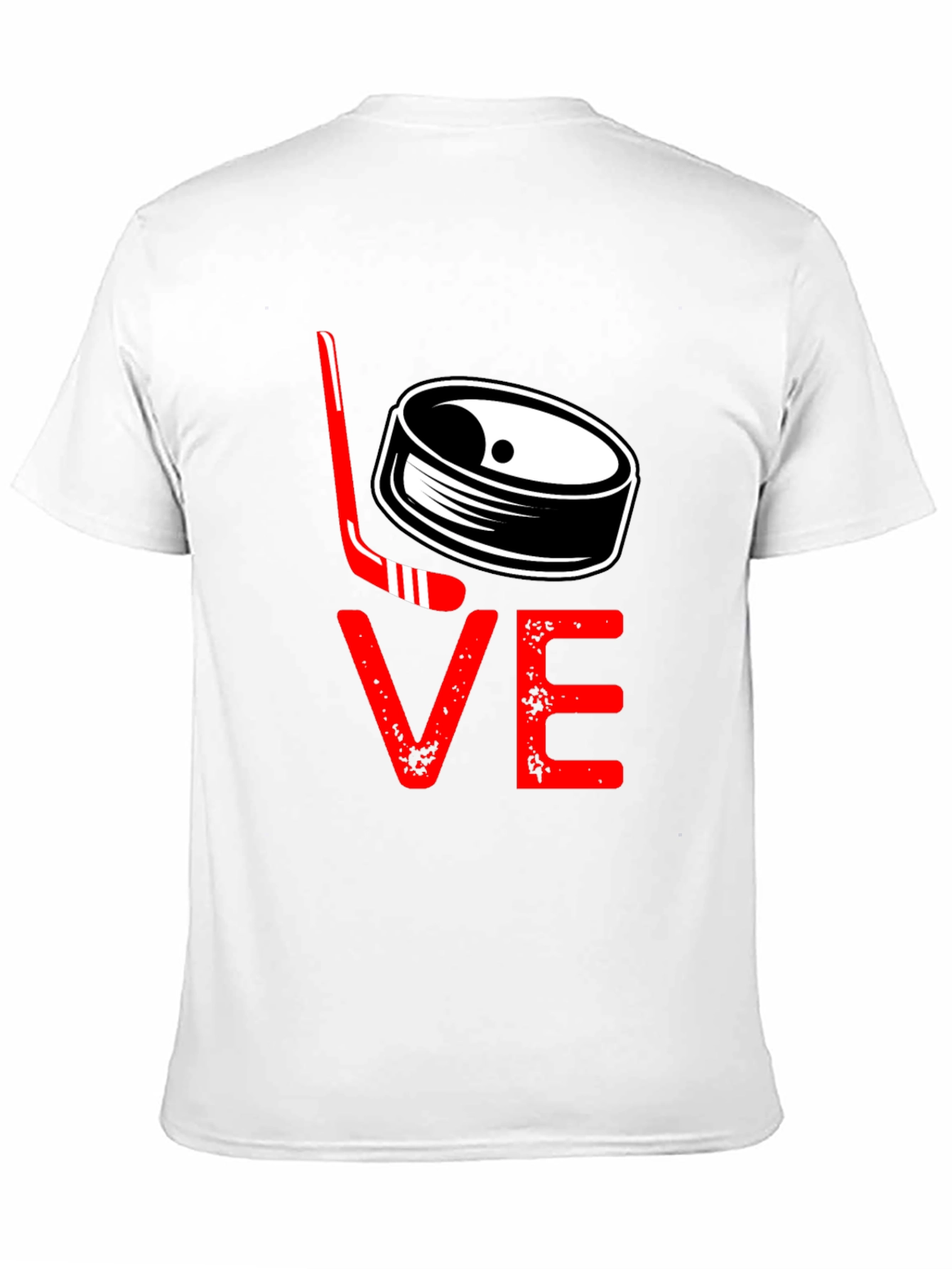Hockey Love Graphic Tee - Black