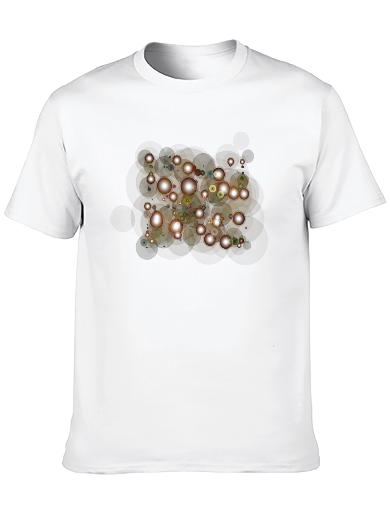 Sparkling Lights Graphic Black T-Shirt