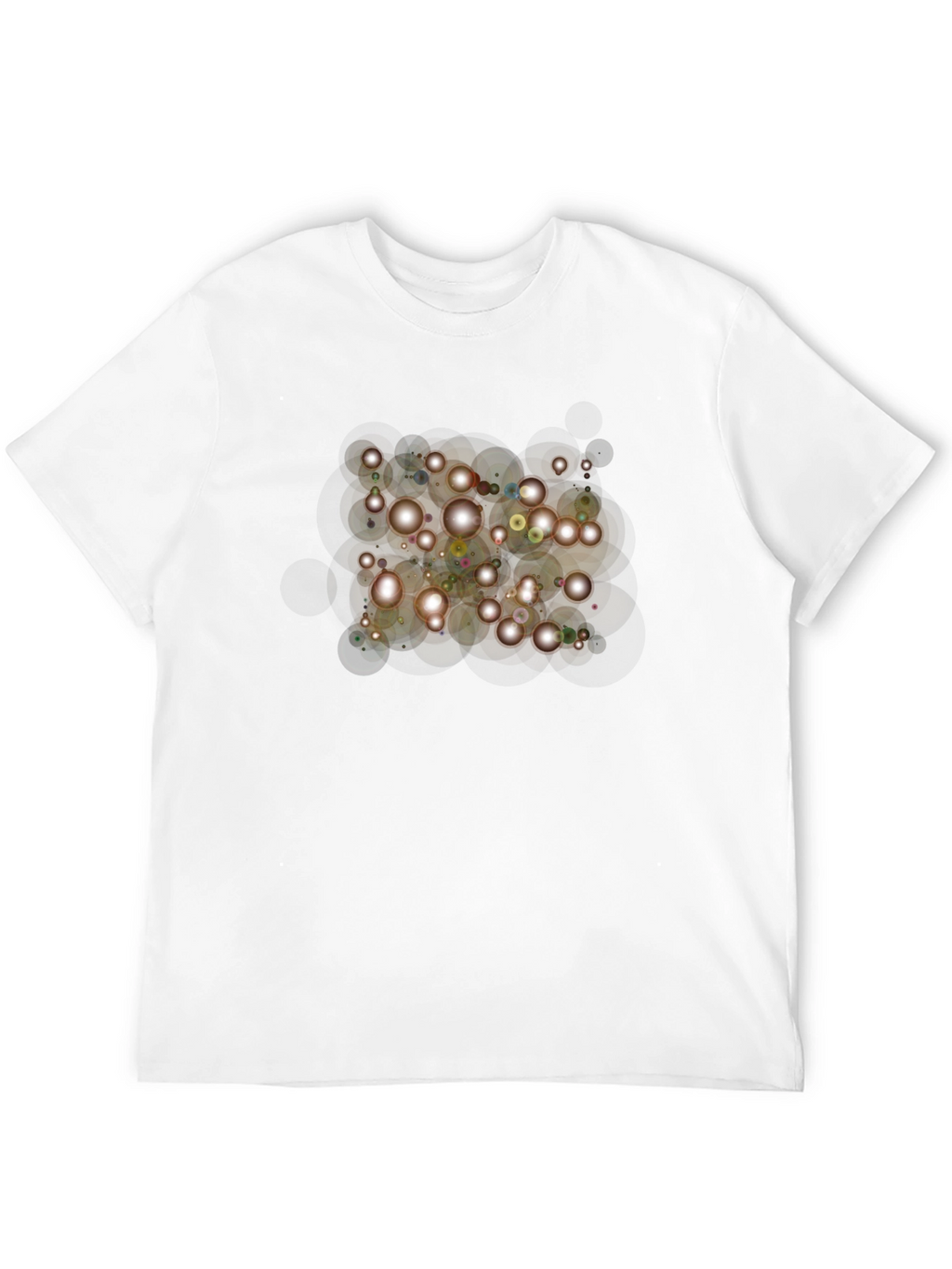 Sparkling Lights Graphic Black T-Shirt