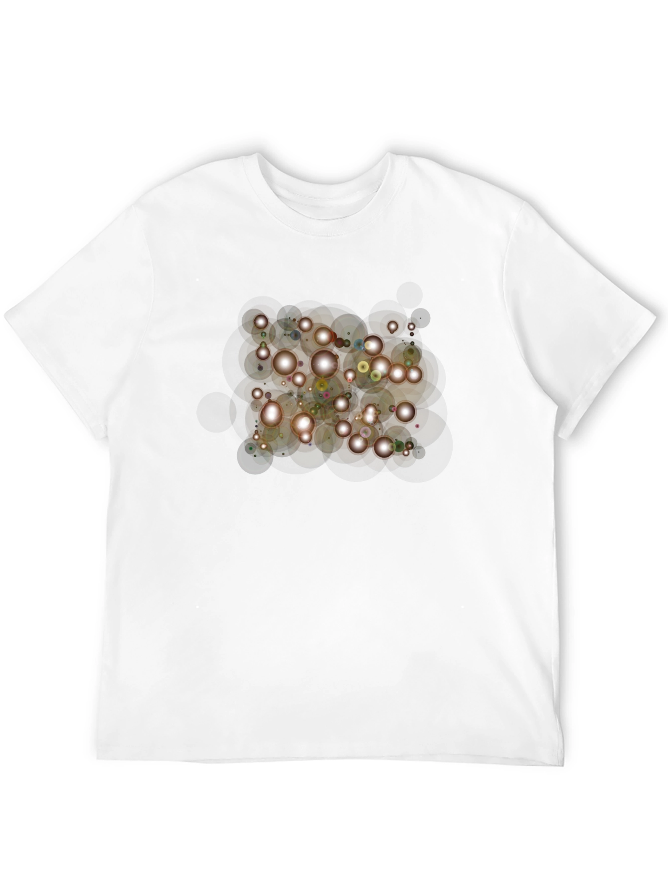 Sparkling Lights Graphic Black T-Shirt
