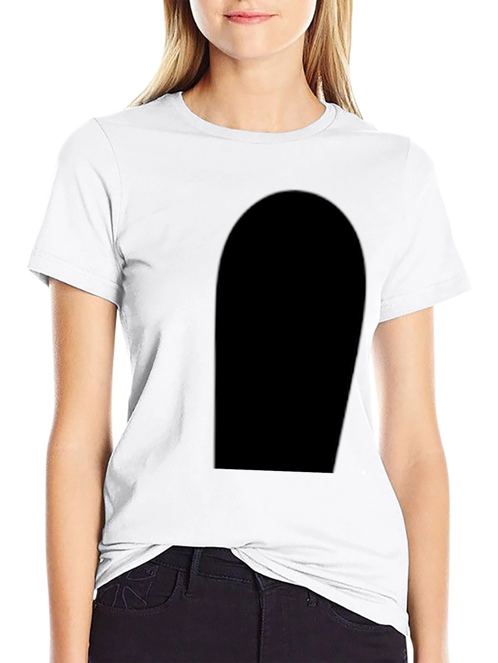 Mens Black Crew Neck T-Shirt - Casual Style