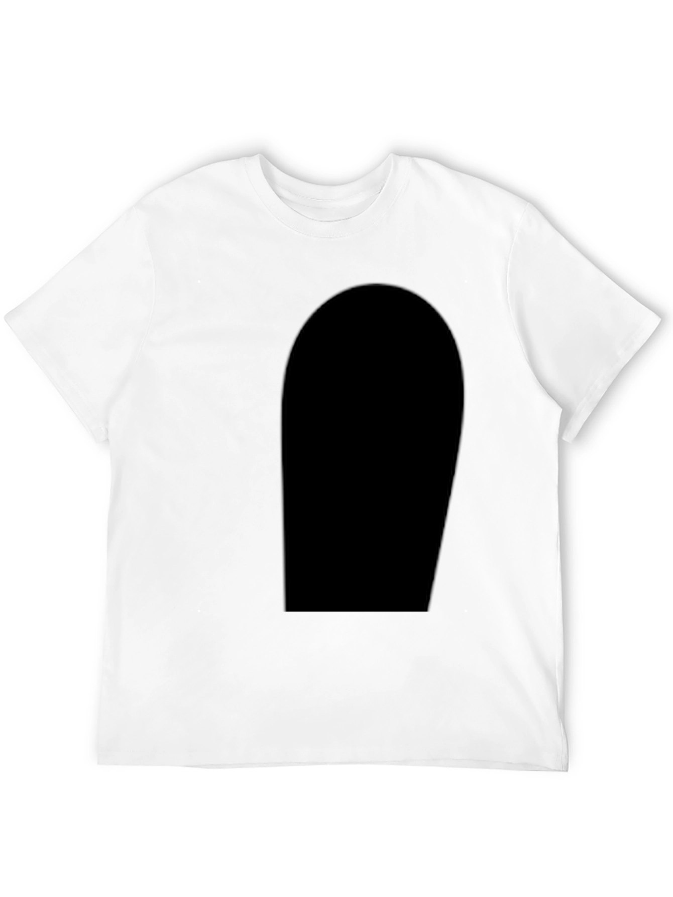 Mens Black Crew Neck T-Shirt - Casual Style