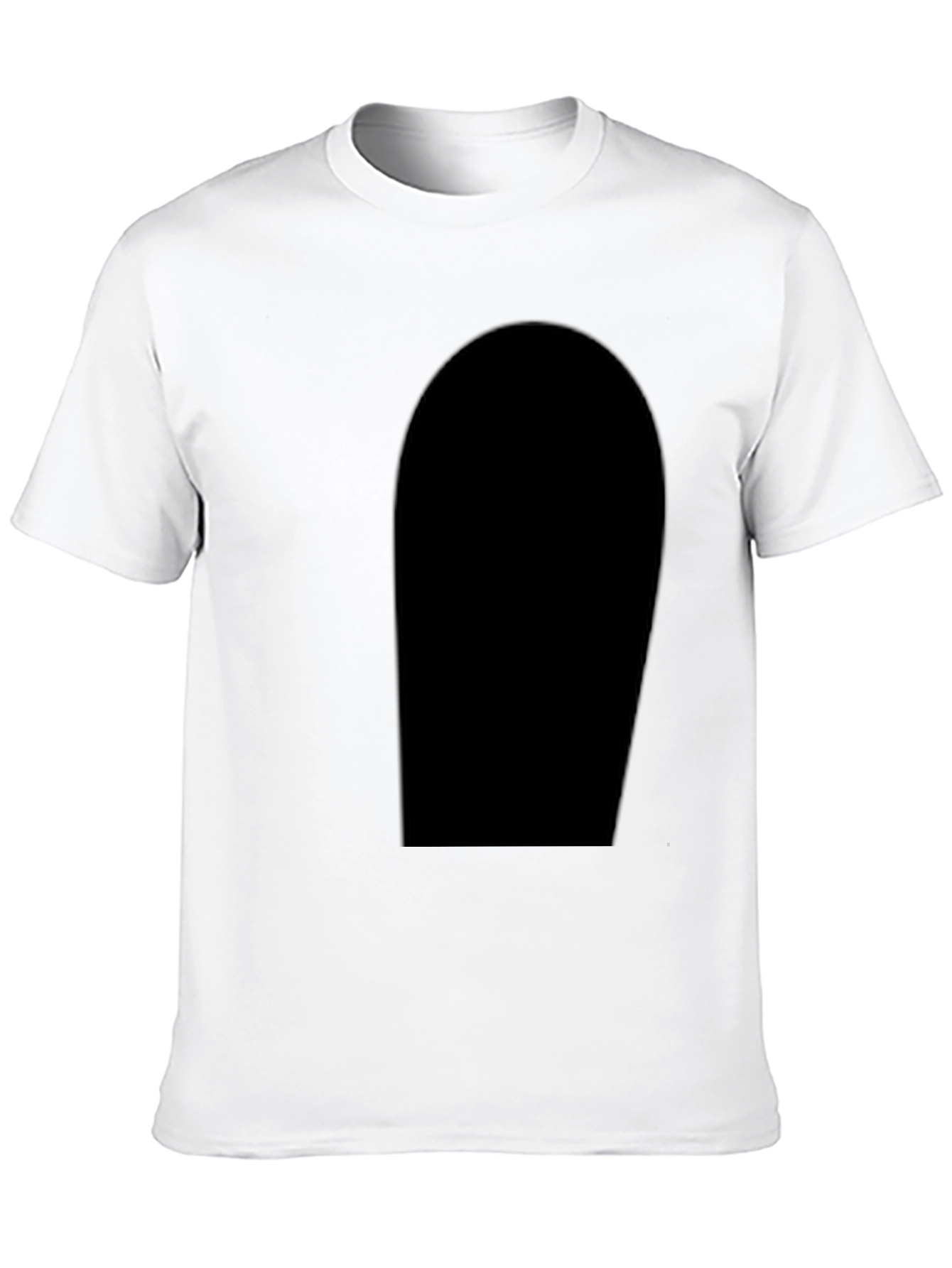Mens Black Crew Neck T-Shirt - Casual Style