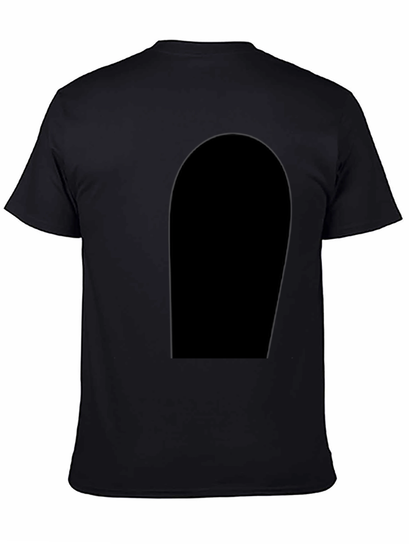 Mens Black Crew Neck T-Shirt - Casual Style
