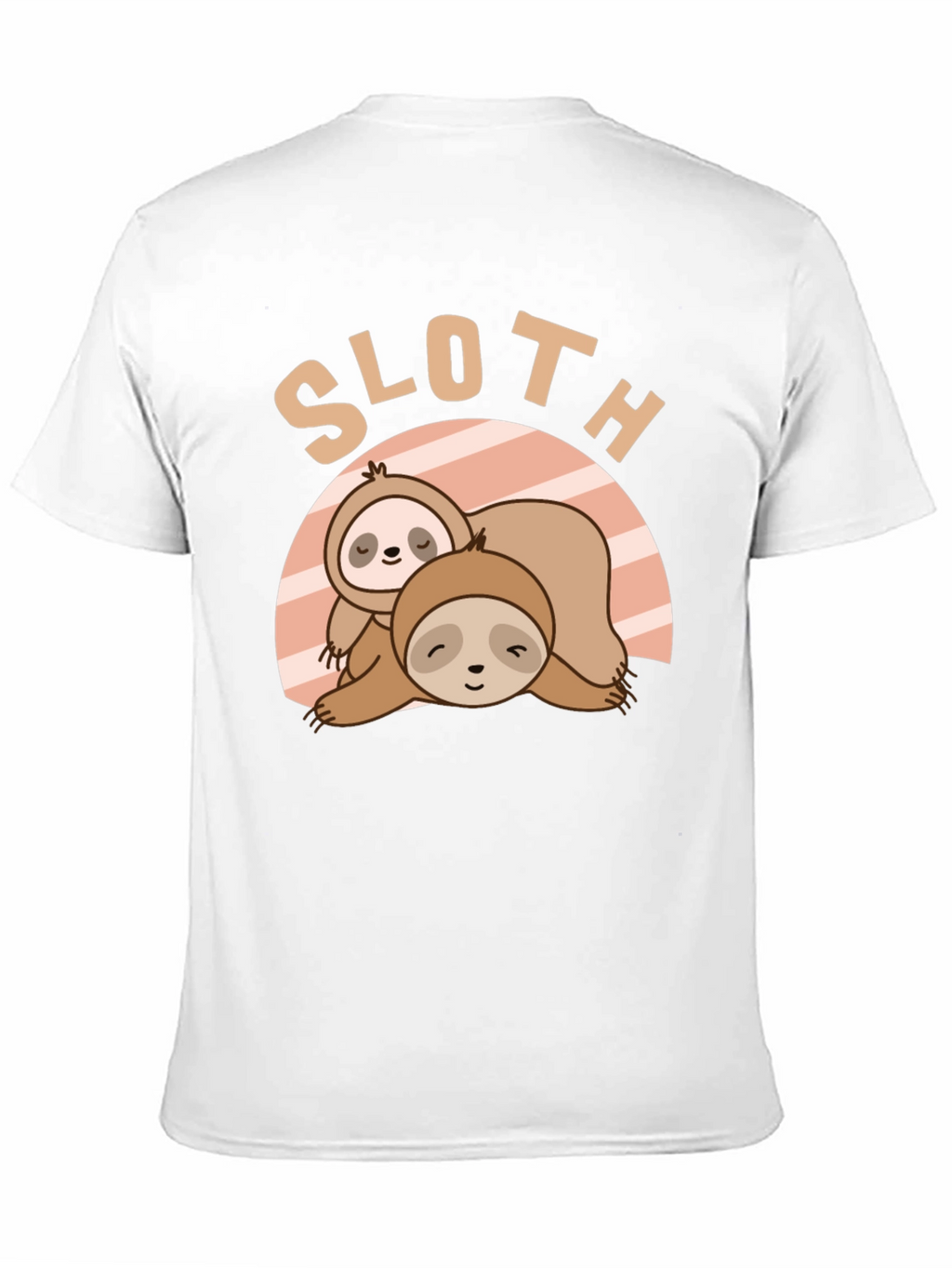 Cute Sloth Graphic T-Shirt - Relaxed Fit