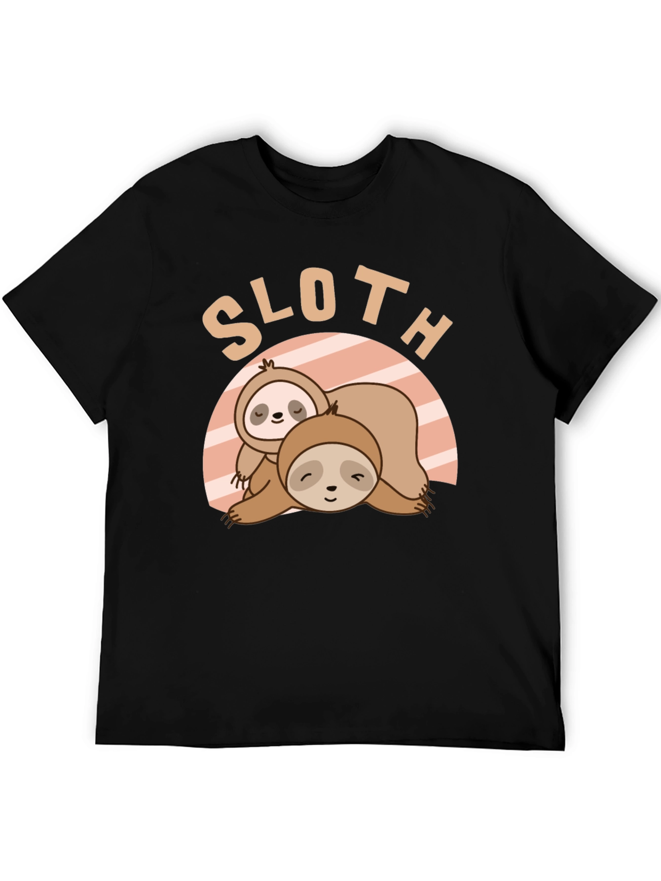 Cute Sloth Graphic T-Shirt - Relaxed Fit