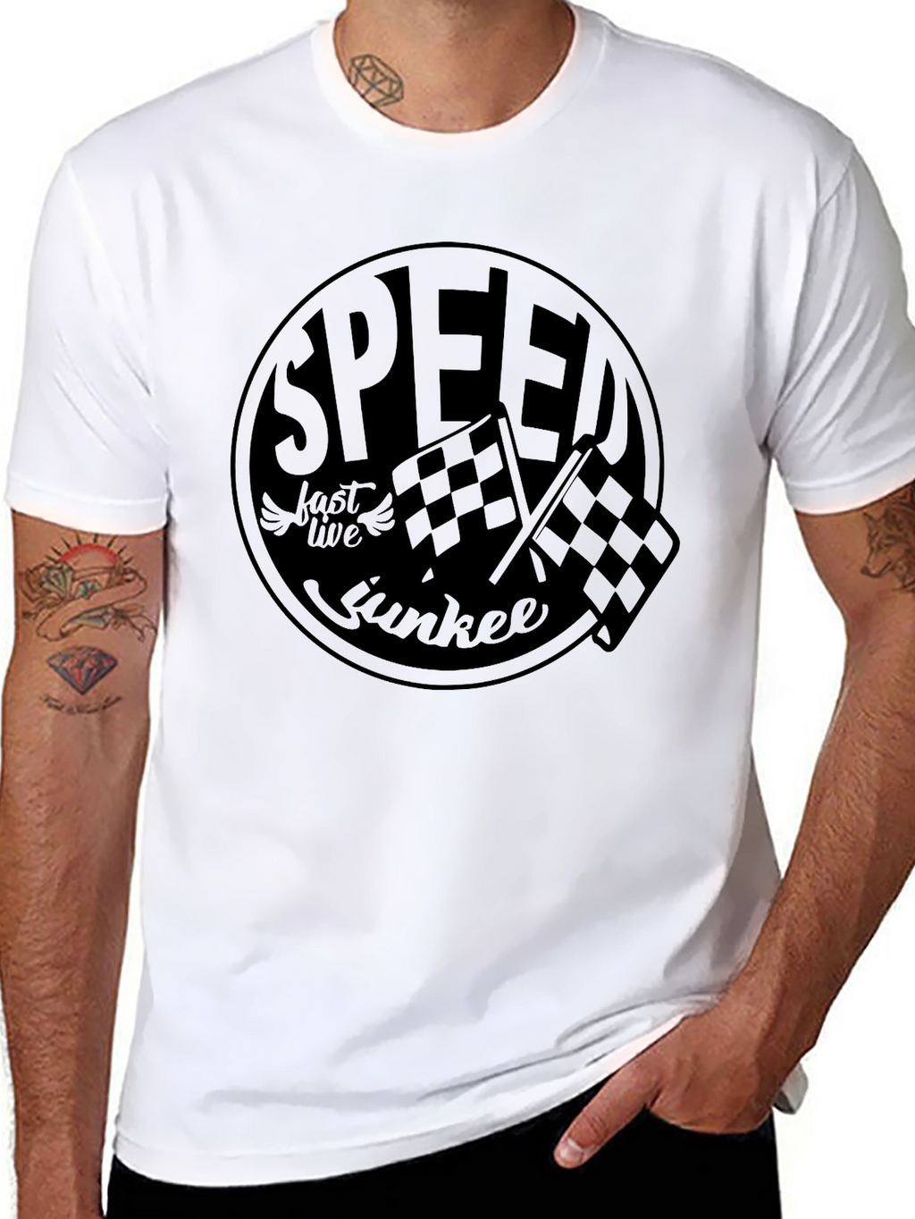 Speed Junkie Graphic T-Shirt - Black