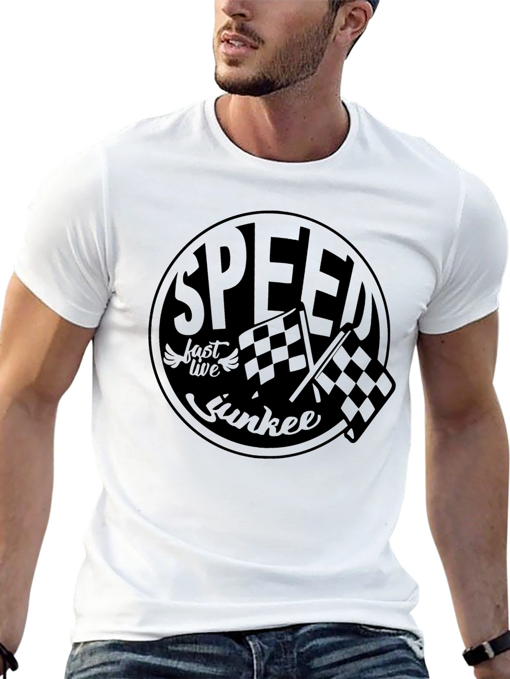 Speed Junkie Graphic T-Shirt - Black