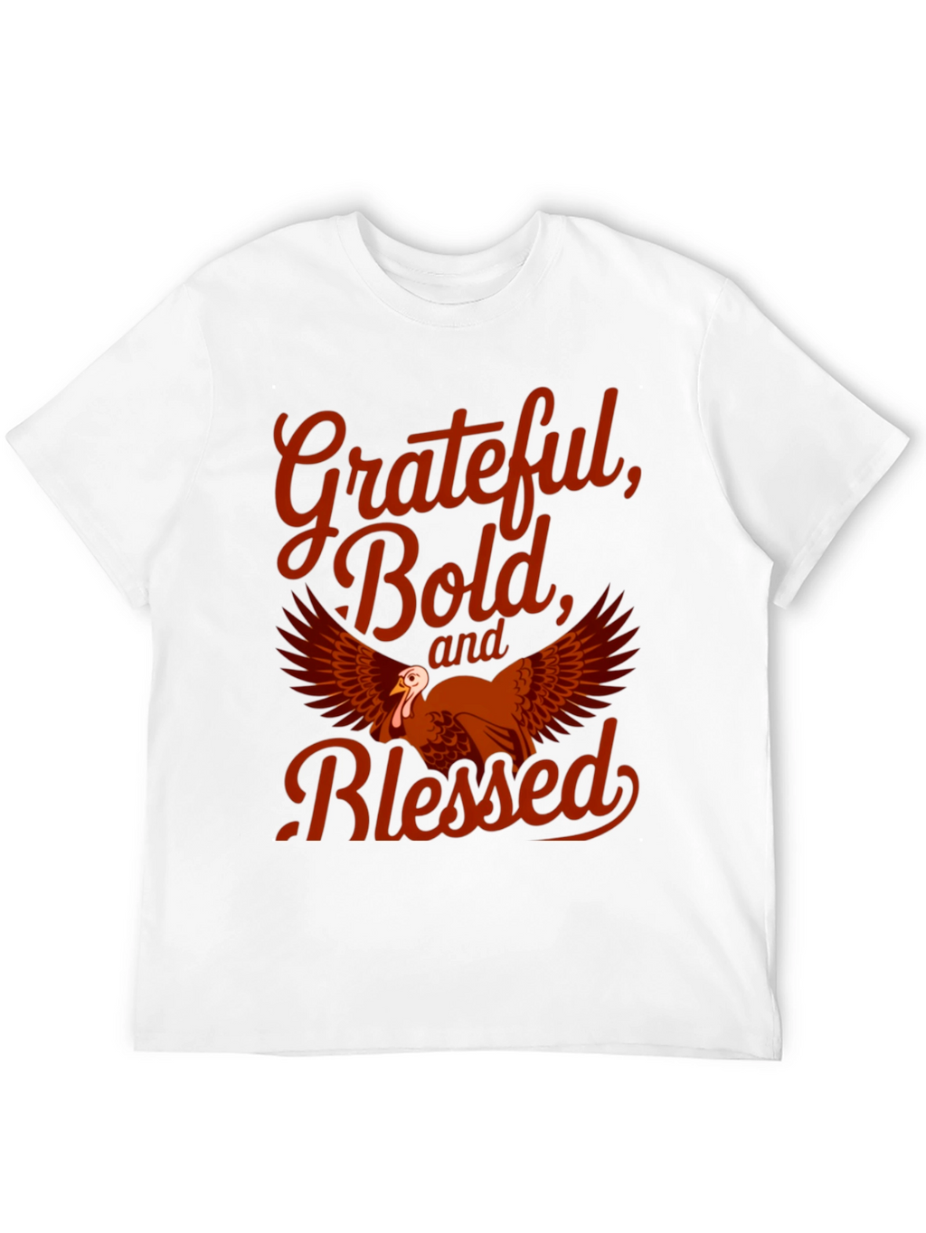Grateful Bold Blessed Thanksgiving T-Shirt