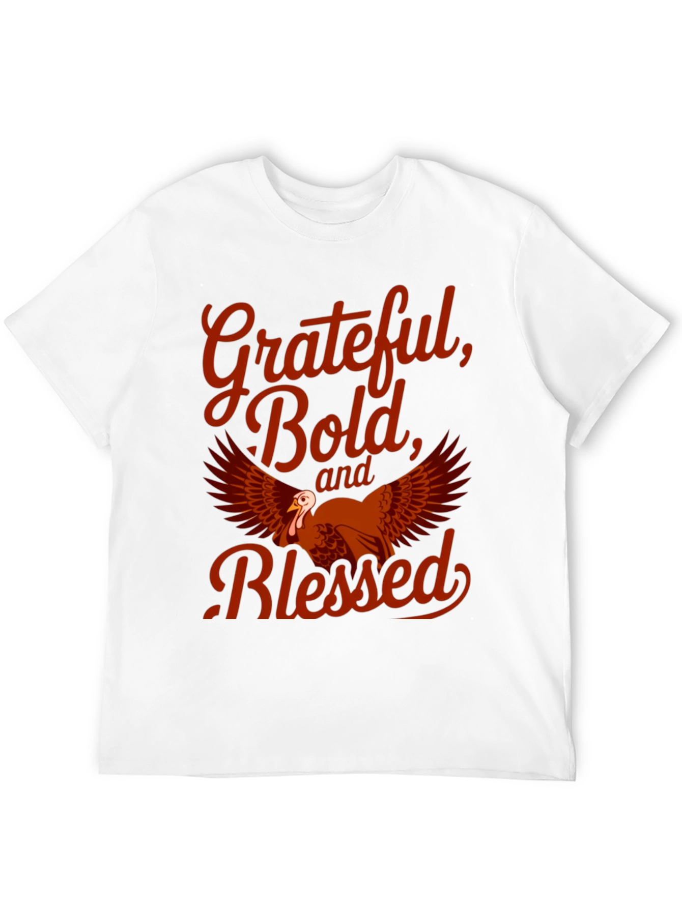 Grateful Bold Blessed Thanksgiving T-Shirt