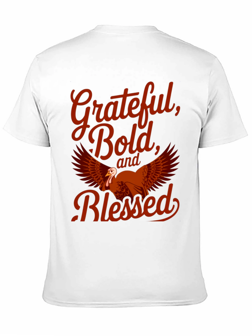 Grateful Bold Blessed Thanksgiving T-Shirt