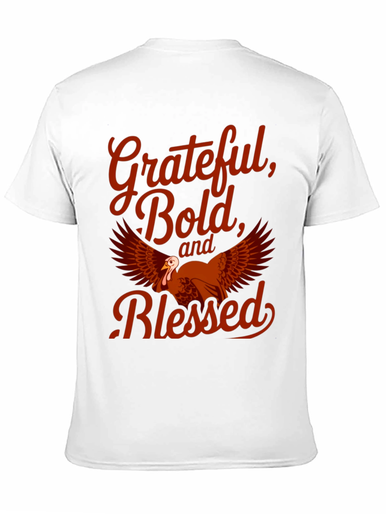 Grateful Bold Blessed Thanksgiving T-Shirt