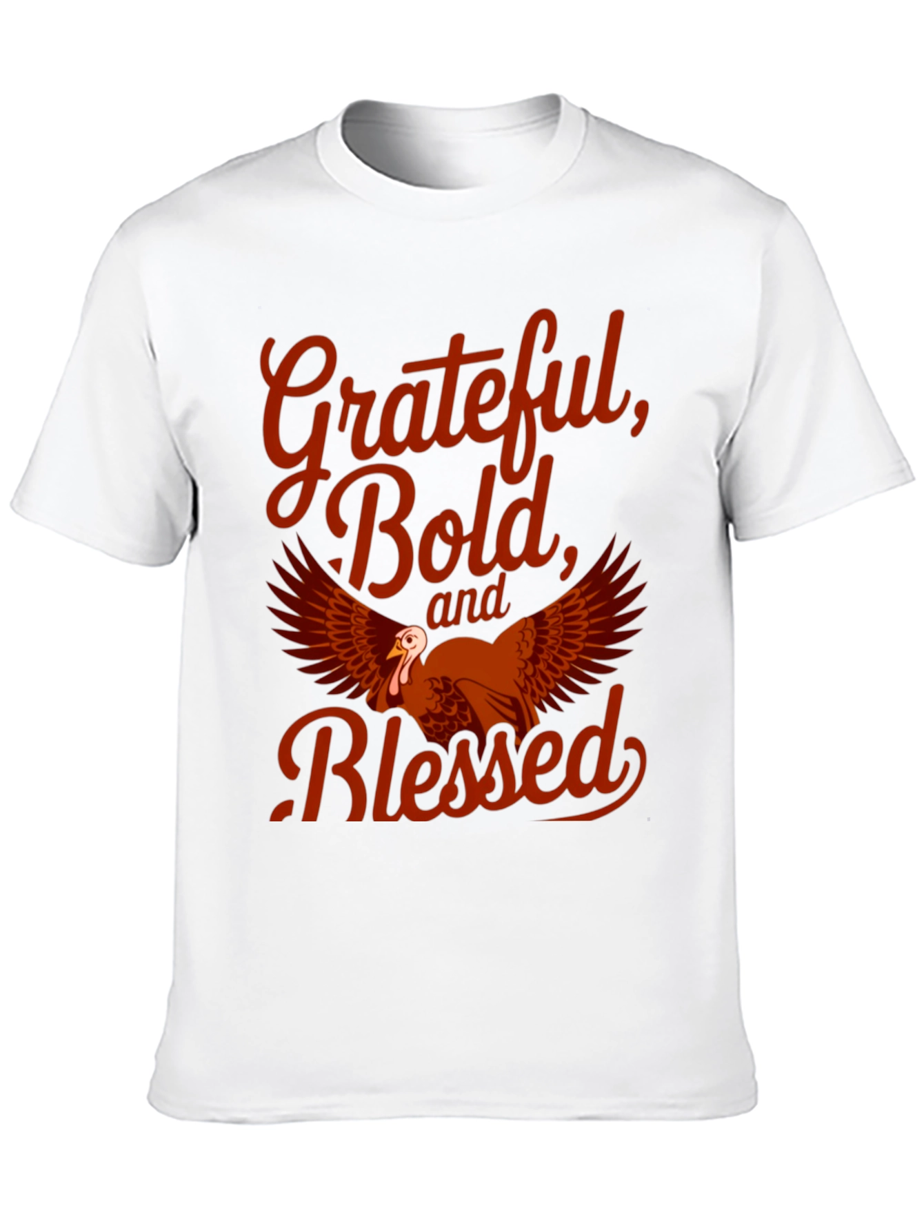 Grateful Bold Blessed Thanksgiving T-Shirt