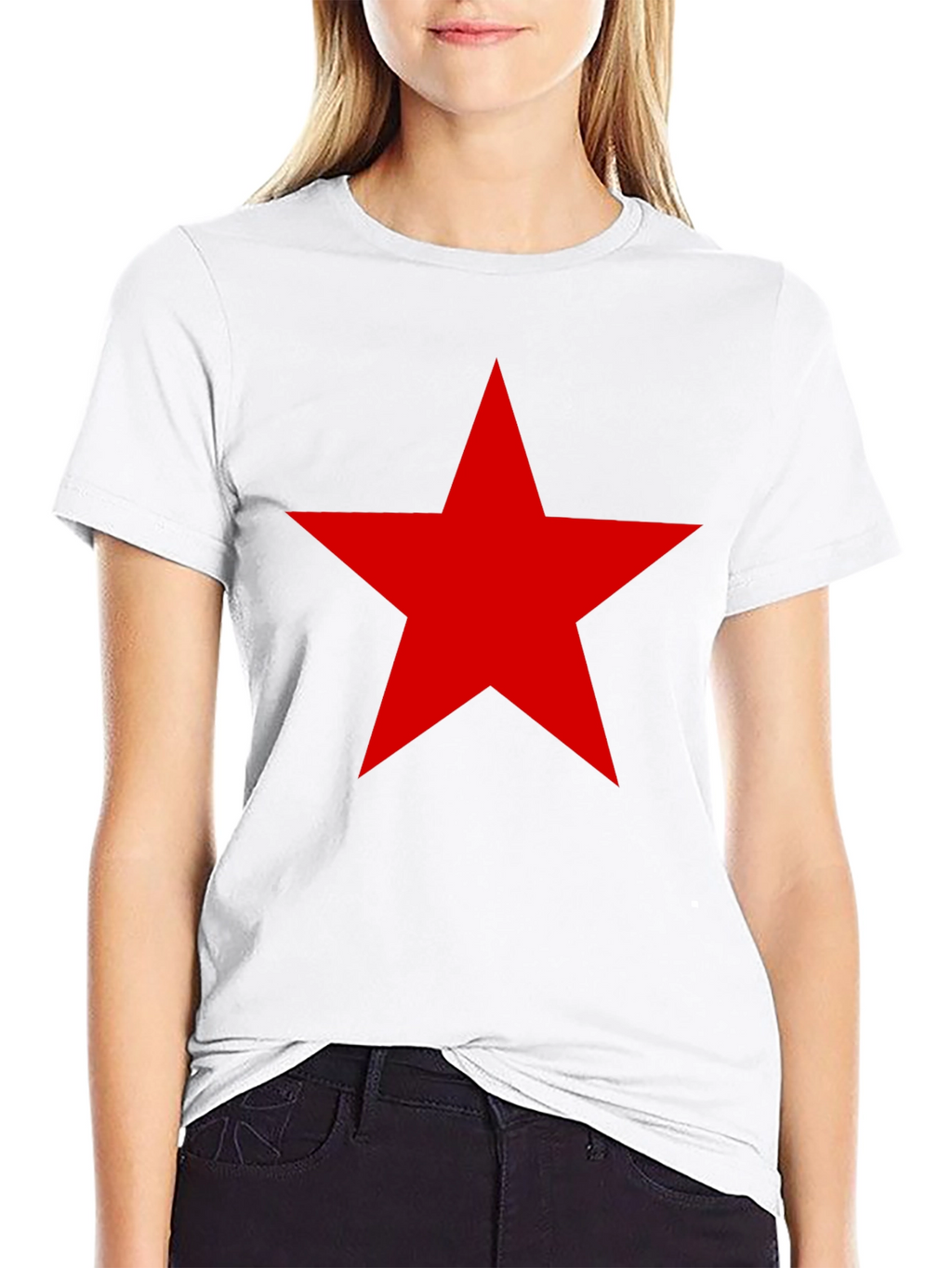 Red Star Graphic Tee - Black