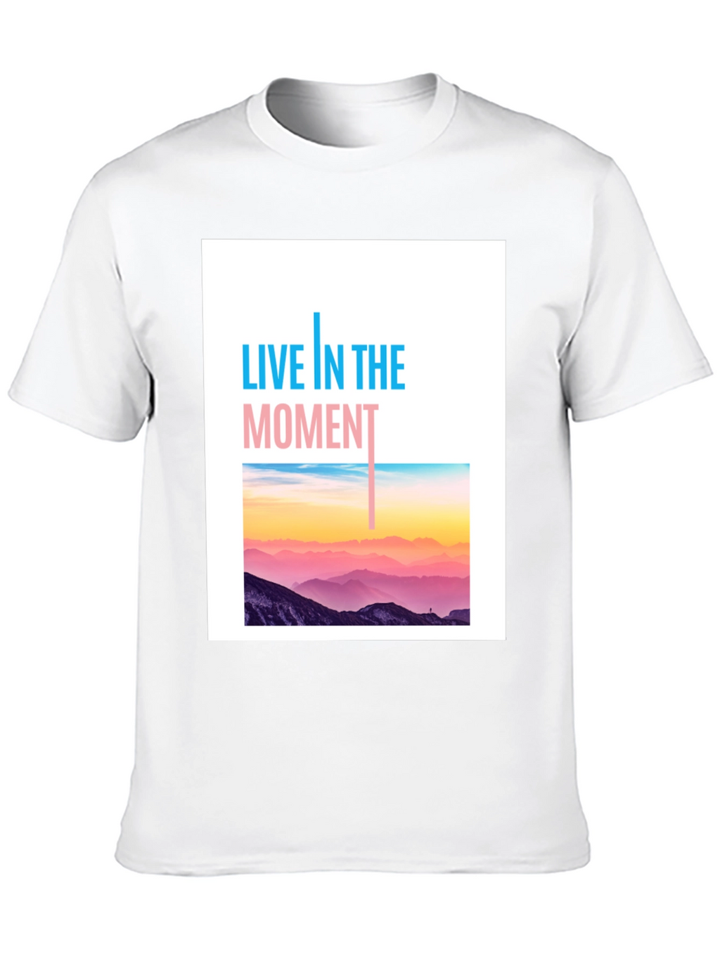Live In The Moment Graphic Tee - Black