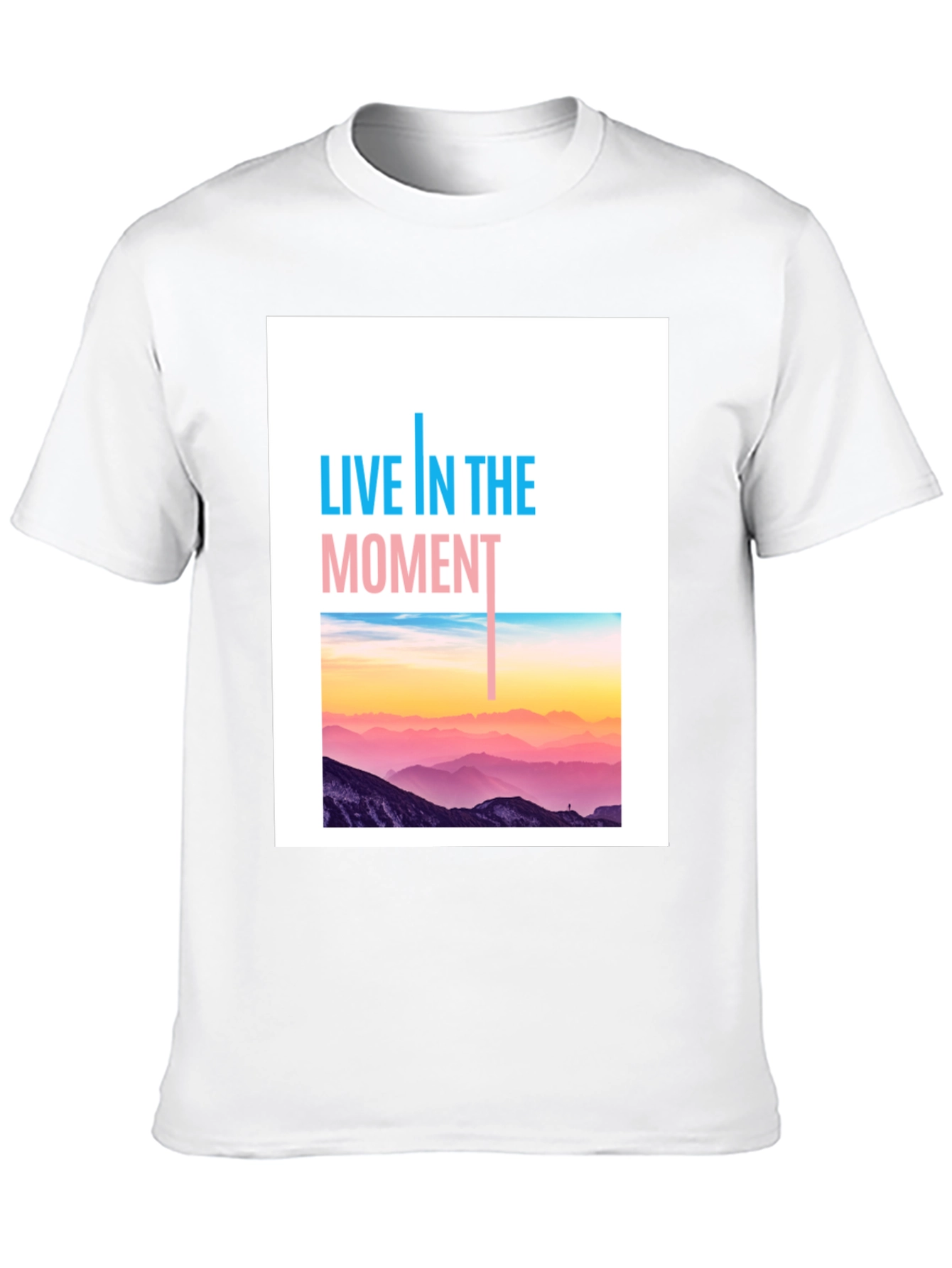 Live In The Moment Graphic Tee - Black
