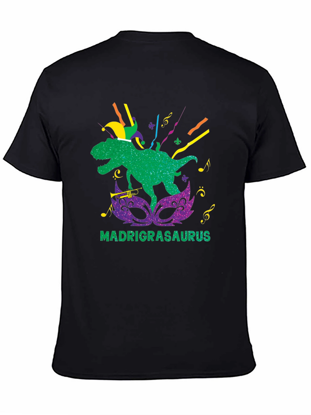 Mardi Grasaurus T-Shirt - Dinosaur Mardi Gras