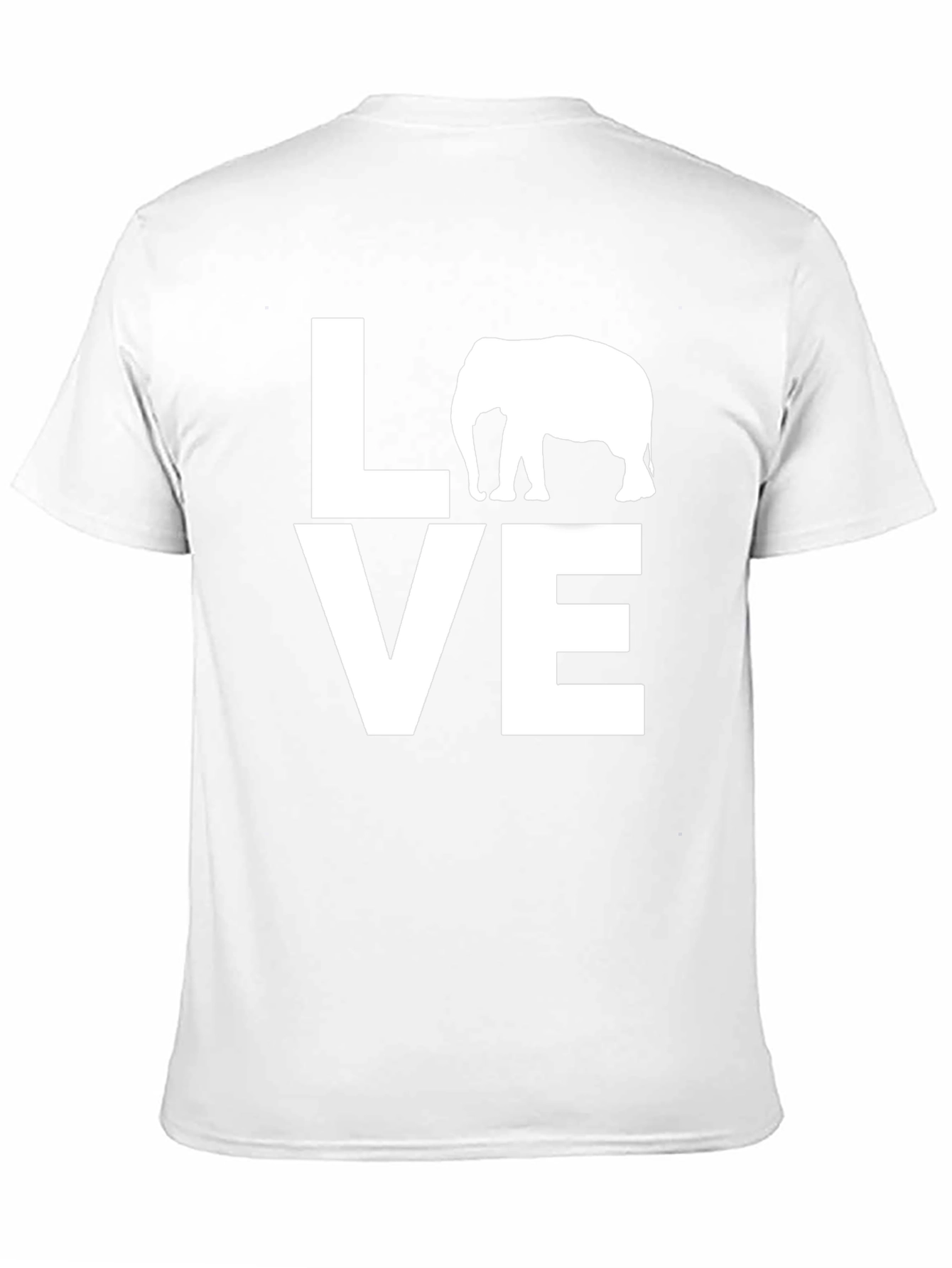 Elephant LOVE Graphic Tee - Unisex Cotton T-Shirt