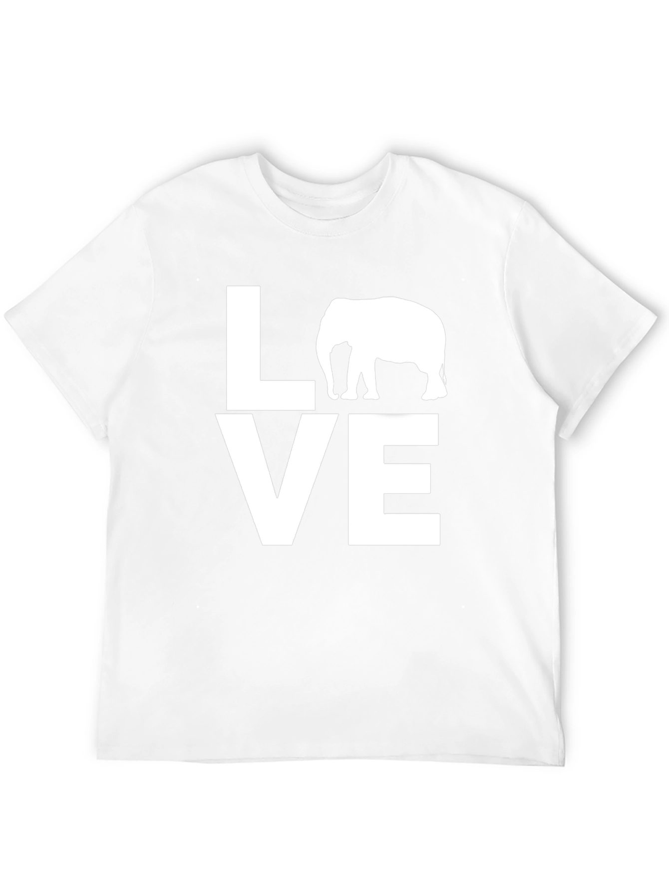 Elephant LOVE Graphic Tee - Unisex Cotton T-Shirt