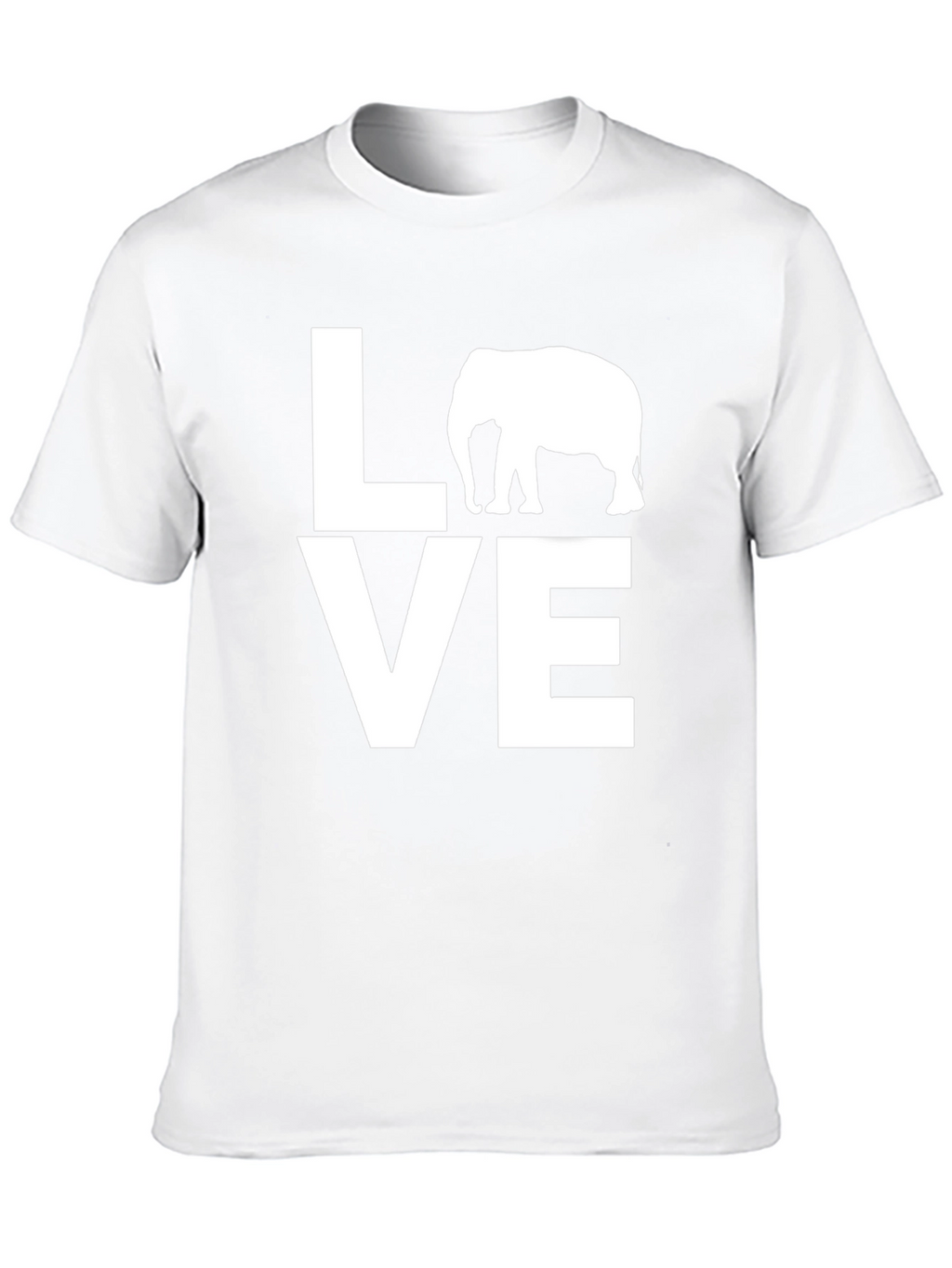 Elephant LOVE Graphic Tee - Unisex Cotton T-Shirt