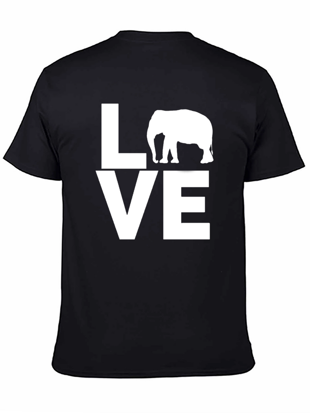 Elephant LOVE Graphic Tee - Unisex Cotton T-Shirt