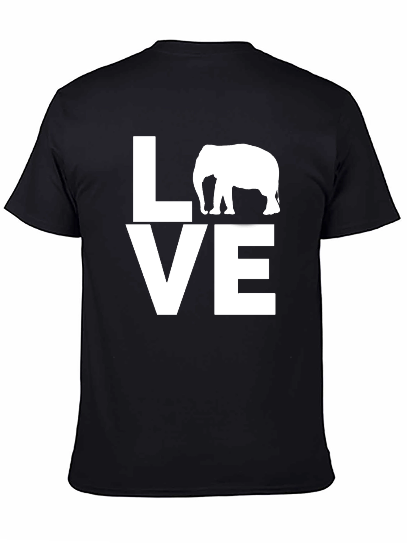 Elephant LOVE Graphic Tee - Unisex Cotton T-Shirt