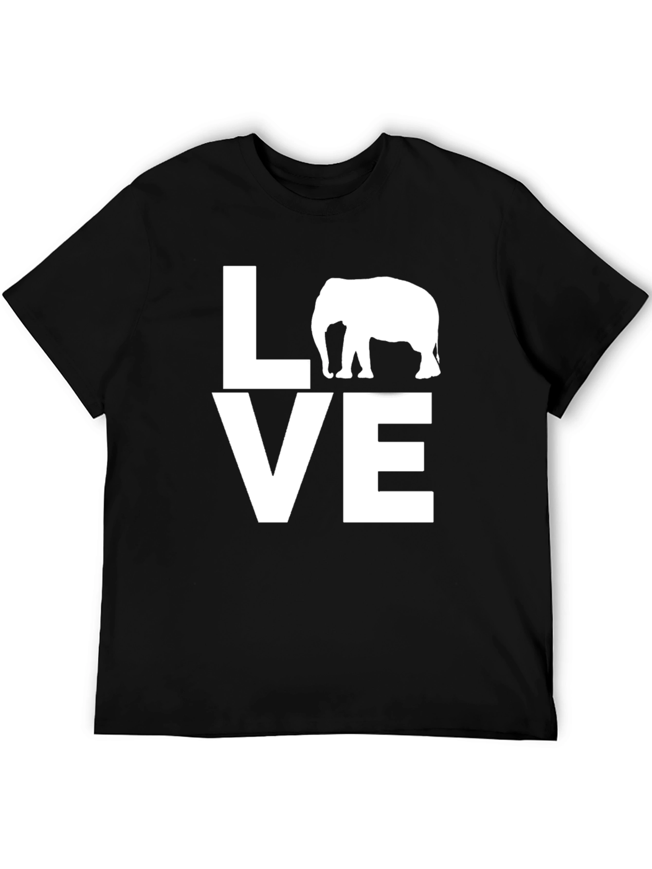 Elephant LOVE Graphic Tee - Unisex Cotton T-Shirt
