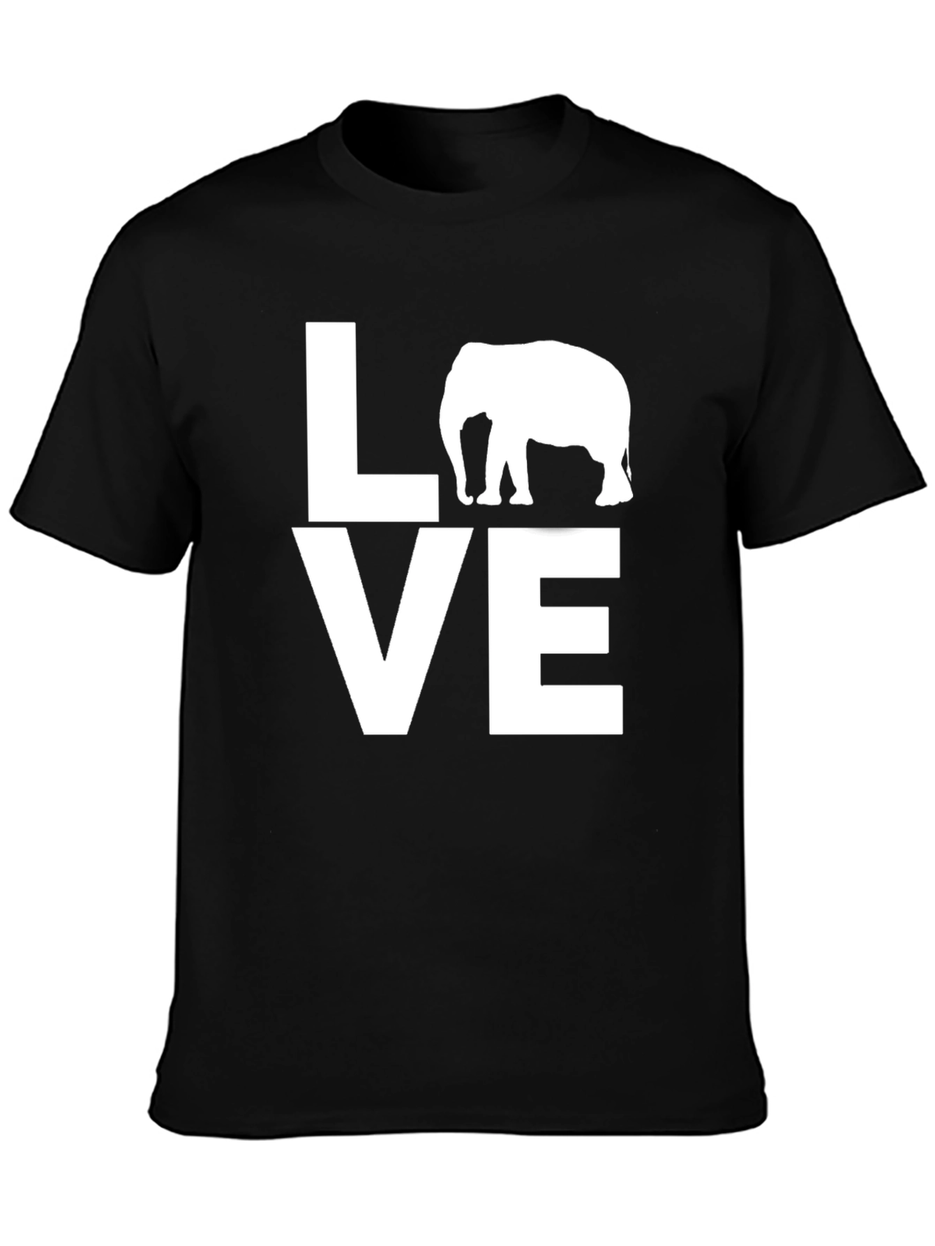 Elephant LOVE Graphic Tee - Unisex Cotton T-Shirt