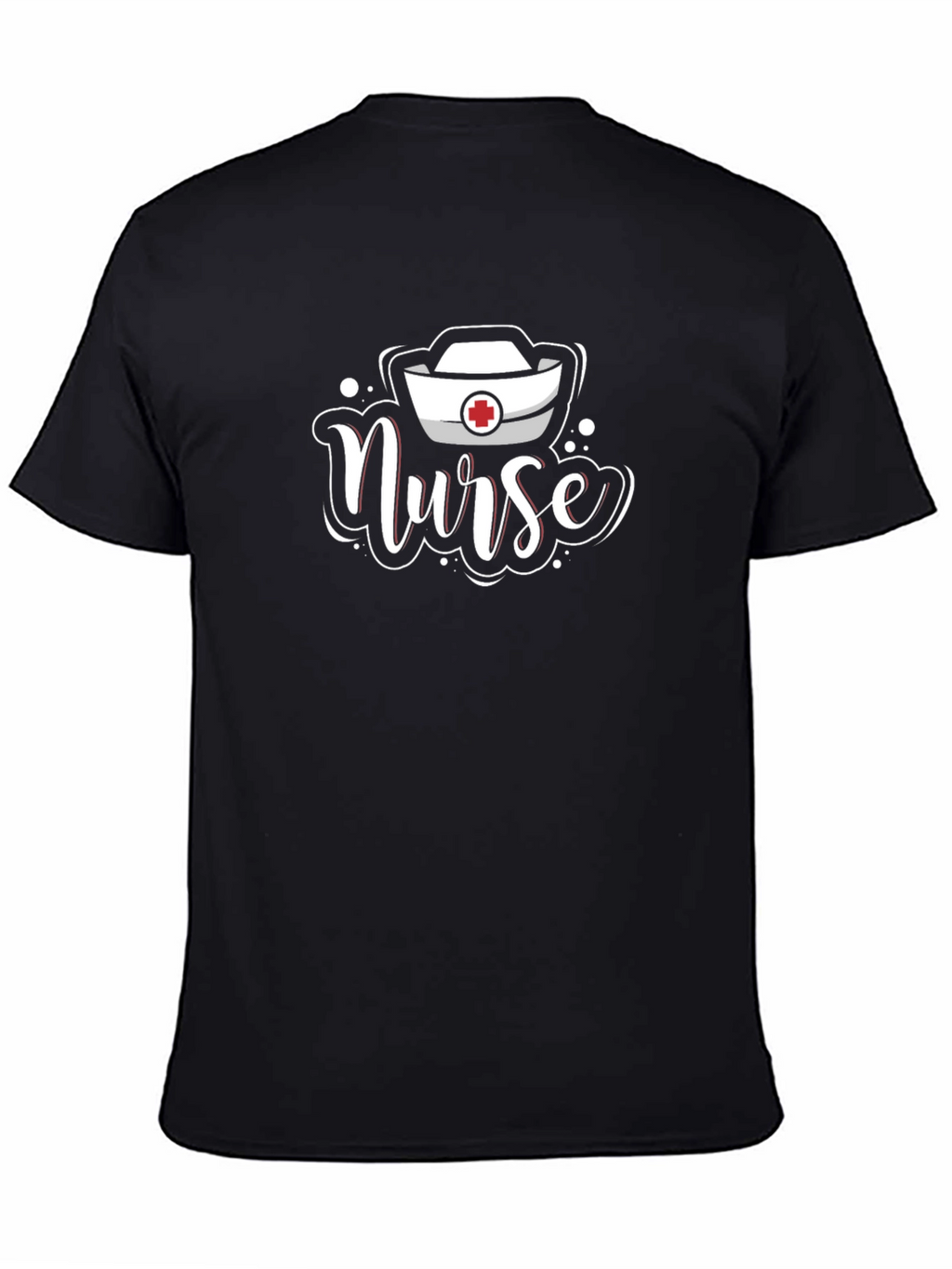 Nurse Graphic T-Shirt - Black Cotton Tee