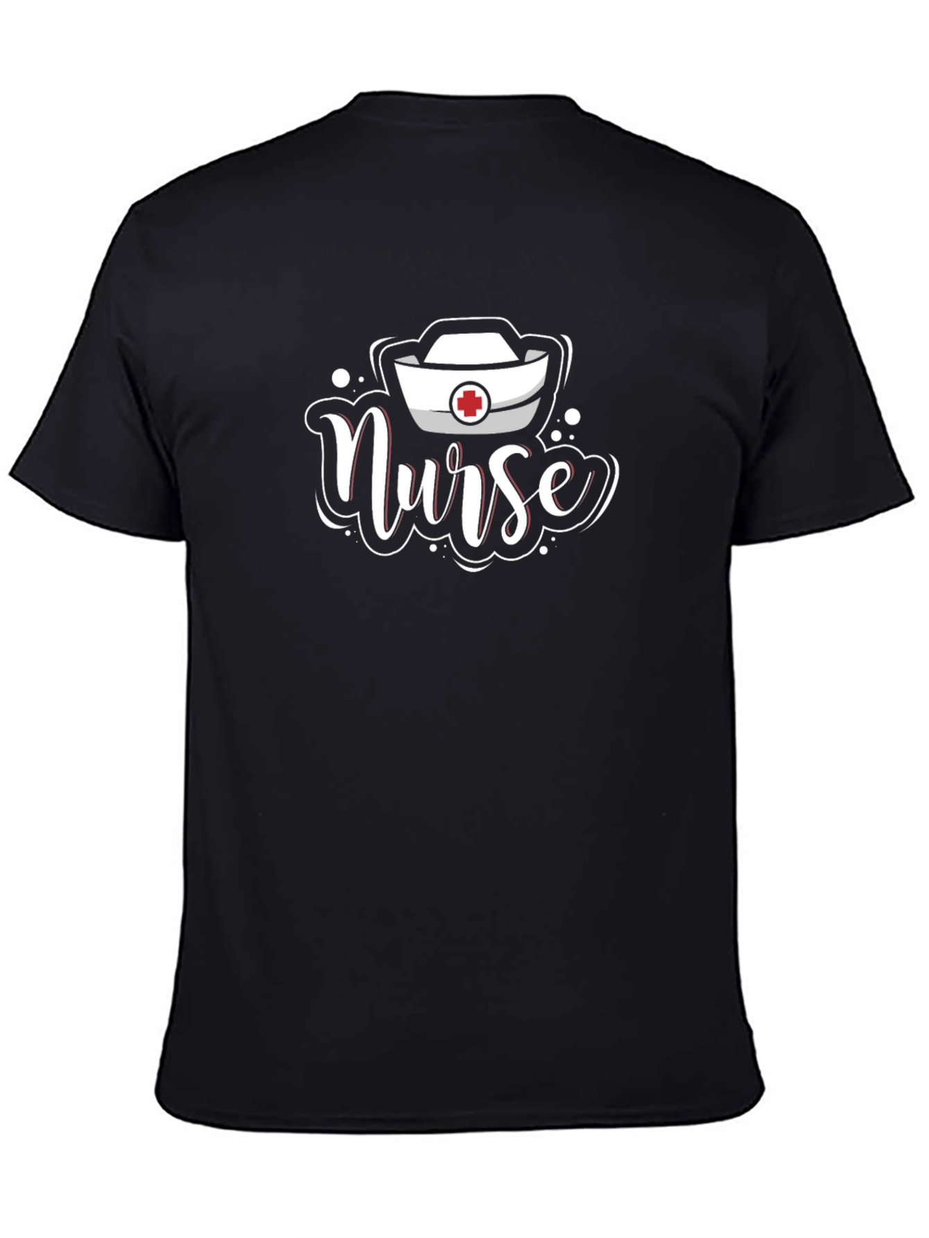 Nurse Graphic T-Shirt - Black Cotton Tee