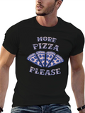 More Pizza Please Mens Graphic Tee