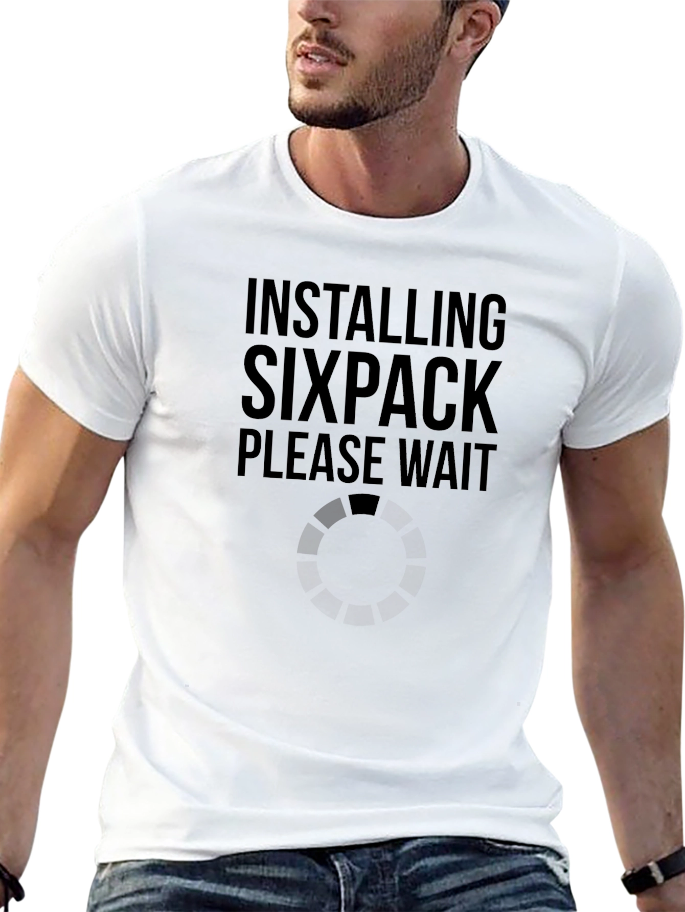 Installing Sixpack Funny Workout T-Shirt