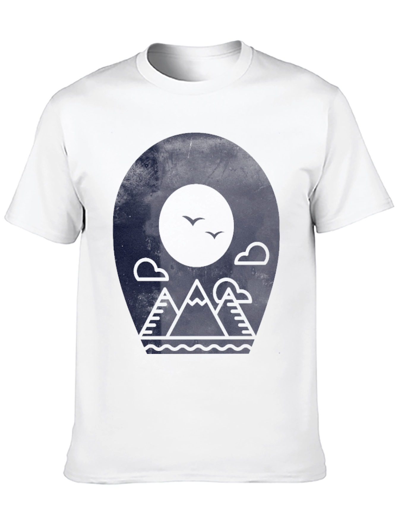Mountainscape Graphic Tee - Modern Black T-Shirt