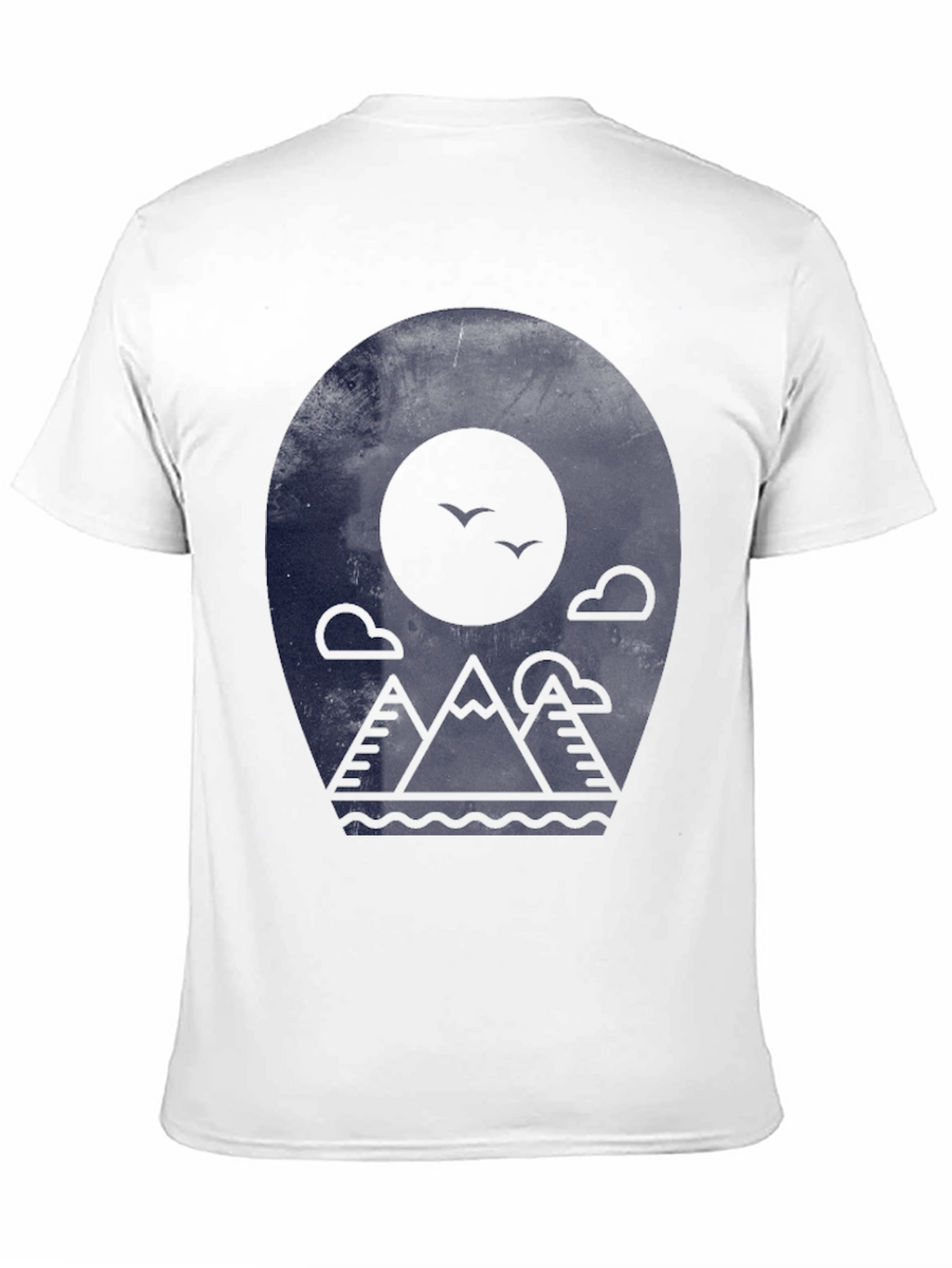 Mountainscape Graphic Tee - Modern Black T-Shirt