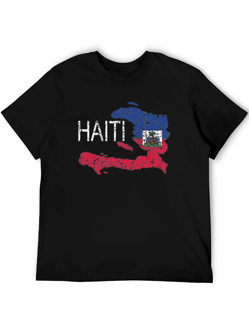 Haiti Flag T-Shirt - Distressed Design