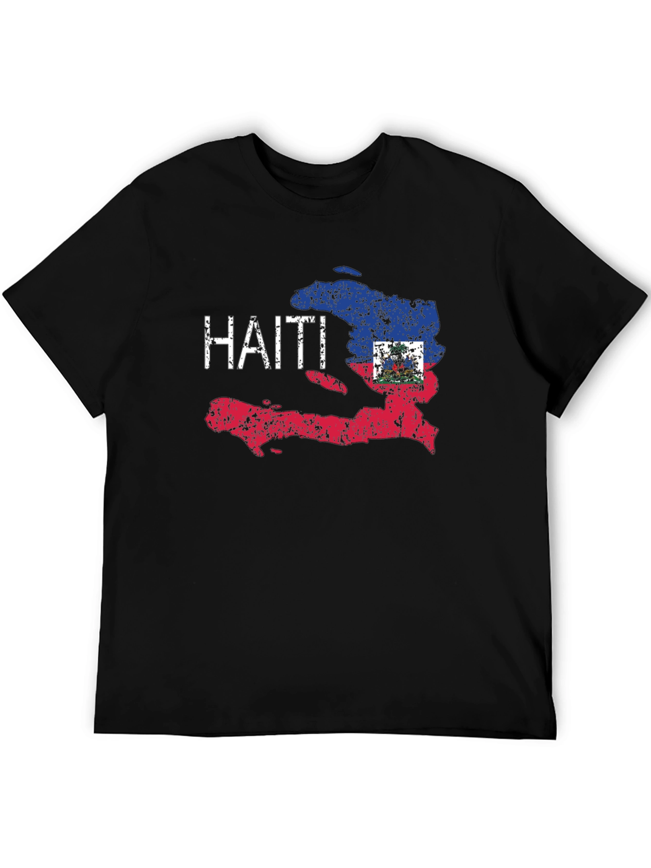 Haiti Flag T-Shirt - Distressed Design