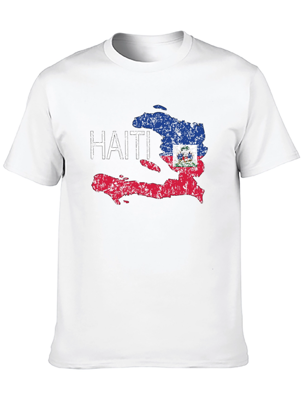 Haiti Flag T-Shirt - Distressed Design