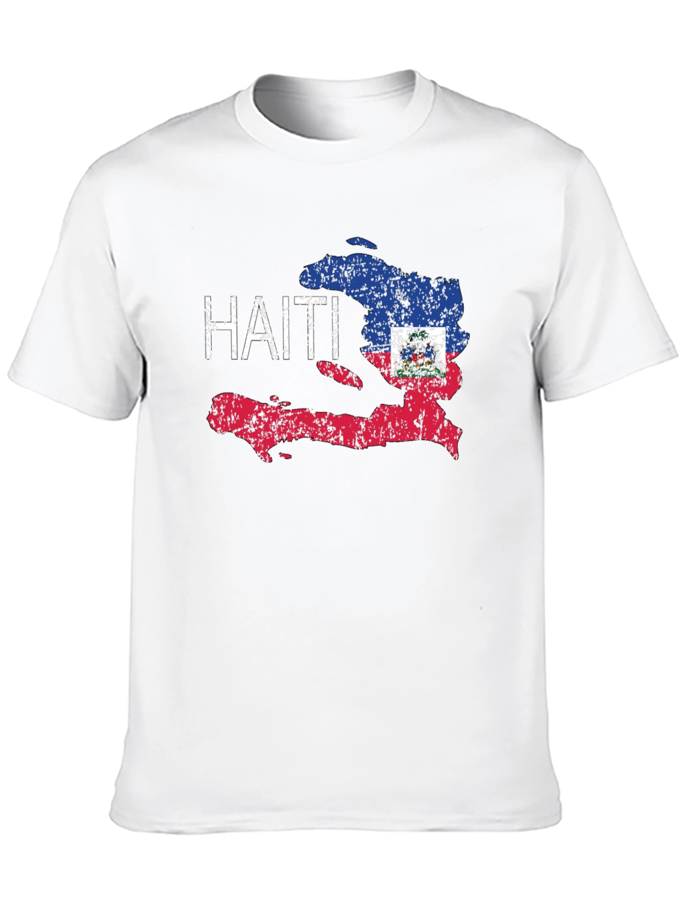Haiti Flag T-Shirt - Distressed Design