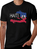 Haiti Flag T-Shirt - Distressed Design