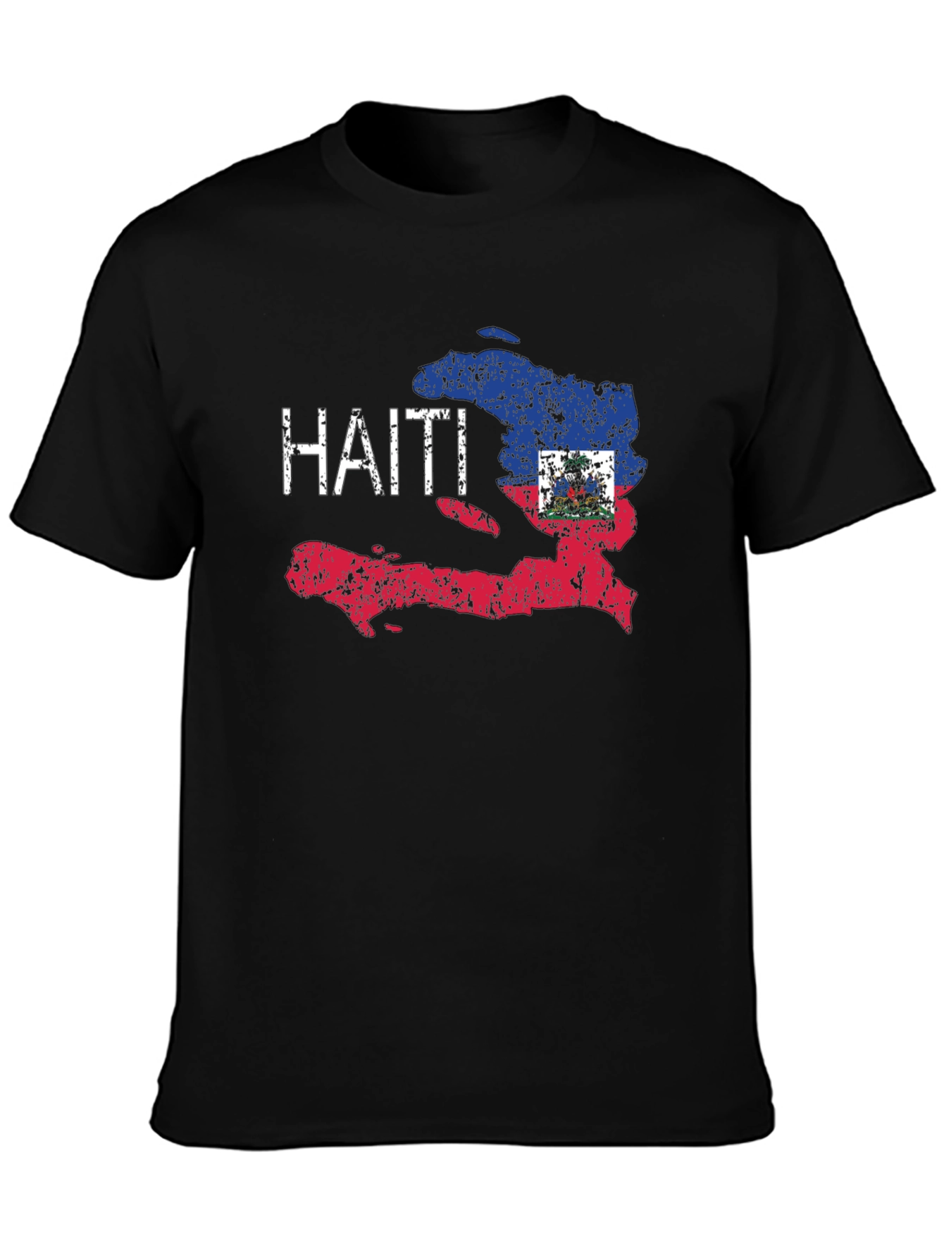 Haiti Flag T-Shirt - Distressed Design