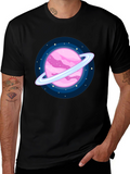 Pink Planet T-Shirt - Galactic Style