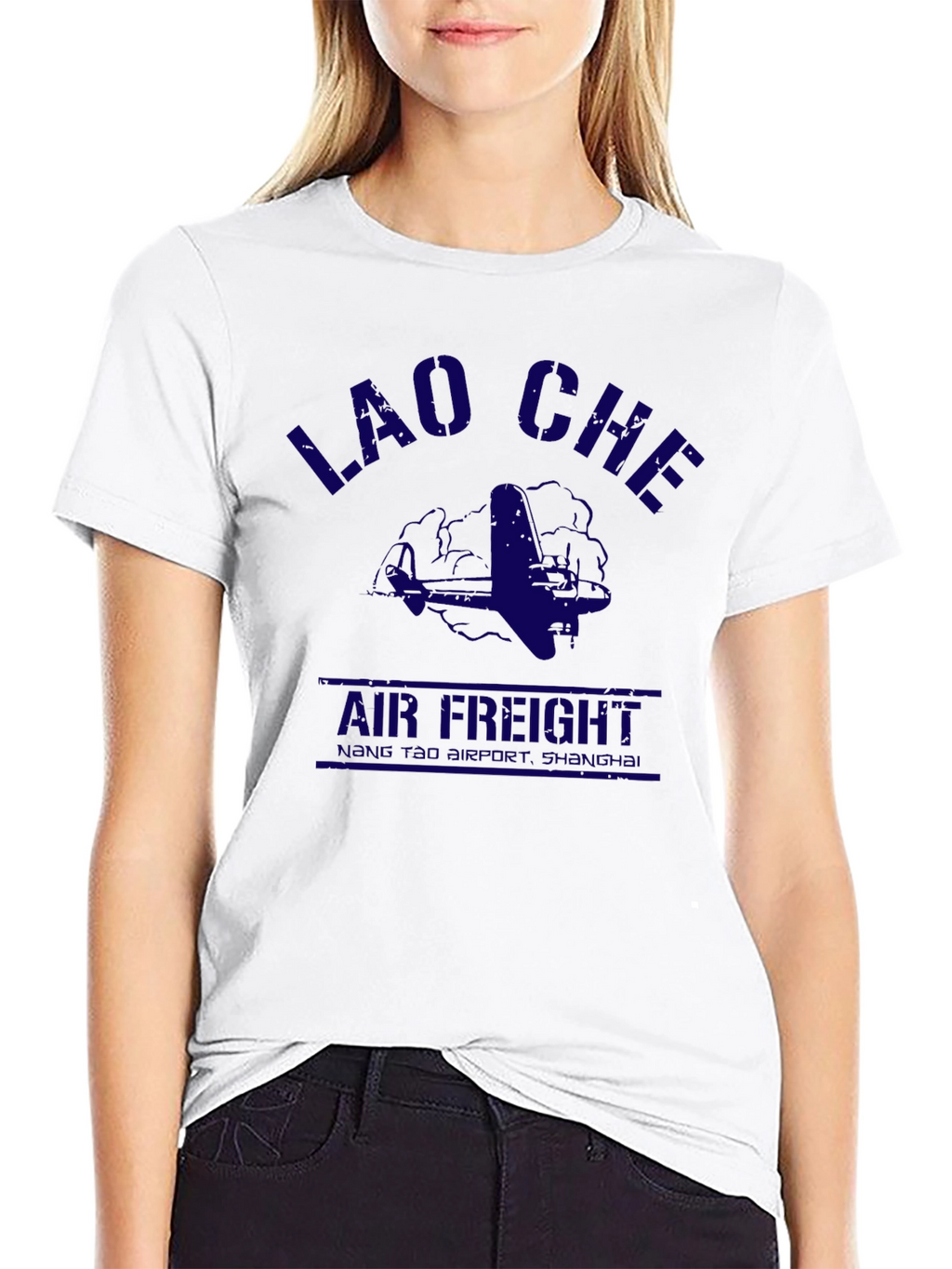 Lao Che Air Freight Graphic Tee - Black